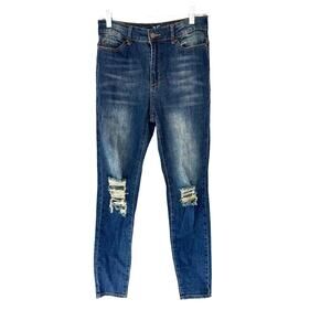 Versace V1969 Abbigliamento Sportivo SRL Distressed Skinny Leg Jean Size 25
